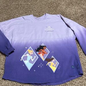 Run Disney Princess Spirit Jersey Lavender and Purple Long Sleeve Tee
